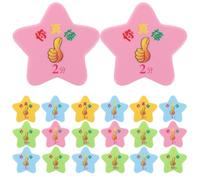 HORIALENCE 40pcs Reward Tokens Plastic Star Shaped Classroom Behavior Management for Student Motivation Positive Reinforcement Portable for School Home Party