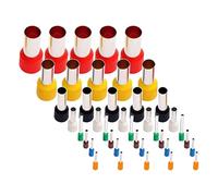 HORIALENCE 40pcs Stainless Steel Round Clay Cutters Set for DIY Polymer Clay, Mini Metal Circular Cutter Tools with Dotting Baking Ring Mold for Pottery and Craft Decorations