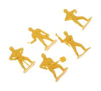 HORIALENCE 45Pcs Engineering Workers Figurines Model Kit Standing Tiny People with Tool Creative Play Durable Plastic Construction