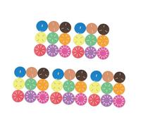 HORIALENCE 45pcs Fraction Circles Manipulatives Elementary Fraction Manipulatives Puzzles Math Tiles Learning Kit Counters Circles Math Eva