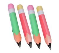 HORIALENCE 4pcs Inflatable Pencil Back to School Table Decorations Party Pink Inflatable School Supplies Giant Inflatable Pencil Prop Welcome Huge Pencil Fun Pencils Bachelorette Blow Pvc