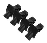 HORIALENCE 4pcs Luggage Wheel Bracket: Trolley Case Replacement Caster Plate DIY Wheeled Suitcase Chassis Support Rack Plastic Roller Housing Spare for Repair Part