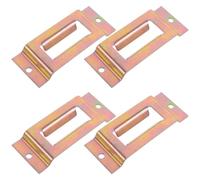 HORIALENCE 4pcs Replaceable E-track Tie down Anchor with Single Slot for Truck Bed, Van and Trailer Cargo Fastening Straps, Heavy Duty Steel Rail Accessories for Secure Goods Transport