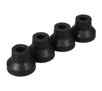 HORIALENCE 4Pcs Rubber Crutch Replacement Pads for Crutches and Quad Canes, Heavy Duty Non-Slip Tips, Black, Versatile Support for Indoors and Outdoors