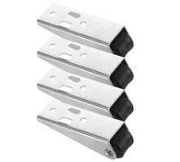 HORIALENCE 4pcs Small Wheels for Furniture Side Mount Casters 2.5x1.5x1inch Smooth Movement Sturdy and Reliable Silver Iron Plastic Office Home Cabinets Desks