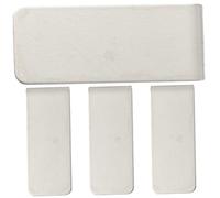 HORIALENCE 4pcs Stainless Steel Money Clip Wallet Portable Multi-Function Cash Clips for Office Use Card Storage and Budgeting