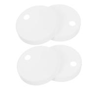 HORIALENCE 4pcs White Plastic Toilet Seat Lid Screw Caps, Universal Compatibility, Prevents Water, Dust, and Dirt Corrosion, Suitable for Bathroom and Hotels, Toilet Bowl Mounting Bolt Covers