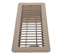 HORIALENCE 4x10 Inch Metal Floor Register Vent with Angled Louvers and Smooth-Edged Flat Surface Walkable Air Vent Cover in Renovation Projects and High-Traffic Areas