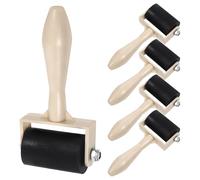 HORIALENCE 5 Pcs Printmaking Rollers for Practical Ink Applicator with Ergonomic Handles Even Ink Adhesion for Woodblock Prints and Craft Projects Suitable for Boys