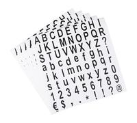 HORIALENCE 5 Sheets Educational Puzzle Alphabet Number Stickers PVC Self-Adhesive Labels for DIY Crafts Scrapbooking Cards Envelopes and Smooth Surfaces