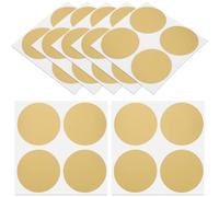 HORIALENCE 50pcs DIY Labels Scratch Off Stickers Round Gold Seal Stickers Paper Material Delicate Simple Round Shape Design Easy to Use Party Game Props for Wedding Games Cards