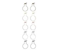 HORIALENCE 50pcs Drift Bottle Bezels Open Frame Pendants for Handmade Jewelry Making, Alloy Mini Charms with Assorted Colors, Practical Accessories for Bracelets and Cellphone Decoration