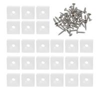 HORIALENCE 50PCS Repair Mending Wedges Fixing Sagging Drawer, Plastic Angle Code Drawer Fastener with Screws for Cabinet Back Panel Support Sagging Cabinets