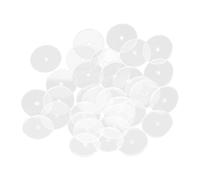 HORIALENCE 50pcs Transparent Flat Earring Supports for Heavy Earrings Plastic Ear Comfort Pads DIY Handmade Jewelry Accessories for Studs Necklaces Bracelets