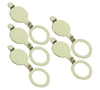 HORIALENCE 5pcs Copper Peephole Covers for Front Doors, Enhanced Home Safety and Easy Installation, Privacy Protection Door Security Devices for Household Use