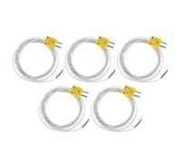 HORIALENCE 5pcs K Type Mini Thermocouple Temperature Probes 2m Sensor Wire for 50 to 400°c Measurement Compatible with Tm902c Tes1310 Replacement Thermal Sensors for Automotive and
