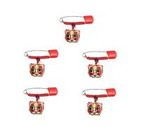HORIALENCE 5pcs Multi-Purpose Safety Pins Baby Diaper Brooches Kids Clothes Pins Secure Lock for Newborns Baby Cloth Accessories for Diaper Fastening and Random Color