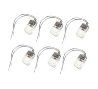 HORIALENCE 6 Pcs Car Oil Diffuser Perfume Pendant with Glass Bottles and Wooden Lid Hanging Car Interior Pendant for Vehicle Decoration and Refillable Air Freshener