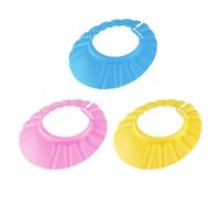 HORIALENCE 6pcs Adjustable Shower Cap Bathing Cap Eva Material Lightweight Practical Shampoo Shield Protecting Eyes and Ears during Bath and Haircut for Newborn Babies