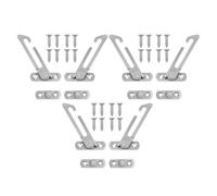 HORIALENCE 6pcs Stainless Steel Window Lock for Casement Window Control with Safety Lock Catch, Versatile Application and Noise Reduction, for Home and Office Use