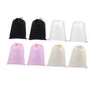 HORIALENCE 8pcs Shoe Bag Storage Bag Drawstring Non-Woven Capacity Travel Home Storage Organizer