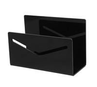 HORIALENCE Acrylic Mail Organizer Desktop Letter Holder Mail Sorter Rack Black for Home Office Postcard and Envelope Storage