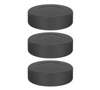 HORIALENCE Adjustable Hardness Hockey Pucks Pvc Rubber Flat Pucks Includes Reusable 3pcs with Realistic Ice Hockey Experience, Black for Practicing for Outdoor Training and Recreational Play
