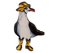HORIALENCE Adorable Bird Shape Wooden Brooch Pin for Women Lightweight Animal Lapel Pin Cute Clothes Decoration Durable Versatile Accessory for Hats and Bags