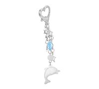 HORIALENCE Adorable Dolphin Keychain with Star Charm Versatile Sea Keychain for Bags and Zippers Detailed Craftsmanship Easy to Carry Tote Bag Charm for Animal Lovers