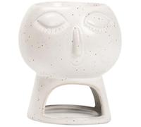HORIALENCE Aroma Diffuser with Heat-resistant and Not Easy to Break Features, Beige Porcelain Ceramic Essential Oil Burner Tealight Candle Holder for Living Room and Hotel Home Decor