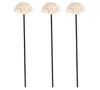 HORIALENCE Aromatherapy Reed Diffuser Sticks Excellent Water Absorption and Stable Volatility with Handmade Dried Flowers Elegant 3pcs Rattan Pole Material for Home Fragrance Decoration