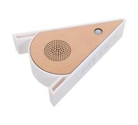 HORIALENCE Battery Operated Sound Box with Motion Sensor and Timer, Portable Forest Nature Sound Machine in Khaki Wood and Abs for Travel and Yoga, Stress Relief and Placement Flexibility