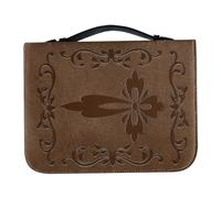 HORIALENCE Bible Carrying Bag: Bible Protective Book Case with Handle and Zippered Pocket for Sacred Texts and Buddhist Scriptures - Scripture Book Protector