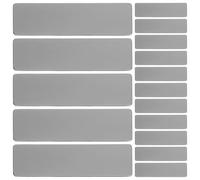 HORIALENCE Blank Tags Rectangular Metal Nameplates for Engraving Stainless Steel 20pcs with Smooth Edges for Nameplates and Professional Applications, for Pets and Uniforms