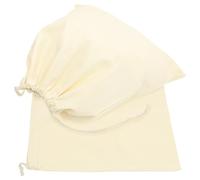 HORIALENCE Canvas Laundry Bags Laundry Storage Bags Drawstring Pouches 2pcs Machine Washable, Lightweight with Simple Design, Beige Colour for Home and Travel