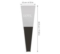 HORIALENCE Cellophane Bag for Christmas and Valentine Occasions 50pcs Single Flower Sleeve Practical Flower Packaging Bag Allowing Stems to Get Water for Rose and Tulip Bouquet Wrap