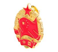 HORIALENCE Chinese Flag Brooch Pin Badge Flag Lapel Pin for Clothing Bags and Jackets Durable Patriotic Accessory for National Holidays and Celebrations