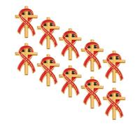 HORIALENCE Christian Memorial Brooches with Smooth Polished Finish Alloy Material 10pcs with Cross and Ribbon Design Lightweight and Sturdy Backing, Secure Fit for Memorial Gatherings