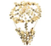 HORIALENCE Coin Headband: Gold Head Chain - Belly Dance Headpiece Costume Tassel Forehead Hair Accessories for Women Costume Hair Band
