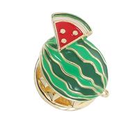 HORIALENCE Cute Watermelon Collar Pin Safety Brooch Cute Fruit Shaped Enamel Brooch for Women Summer Fashion Lapel Badge Tropical Party Accessory Practical Wardrobe Fix