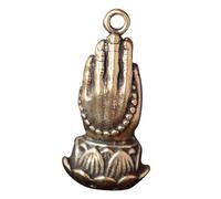 HORIALENCE Decorative Brass Buddha Hand Pendant Unique Luggage Key Ornament Durable Craftsmanship Attractive present Idea for Friends Multi Purpose Design for Home Decor