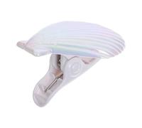 HORIALENCE Decorative Shell Shaped Clip Beach Towel Holder Large Clip Force Reliable Plastic Abs Versatile Use White Stylish Design for Outdoor Activity Drying