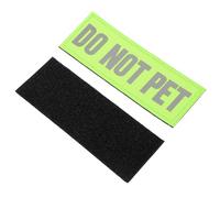 HORIALENCE Do not pet patch service dog supplies 2pcs reflective nylon patches with adhesive for backpacks and harnesses suitable for anxious dogs 4.3 x 1.6 inch