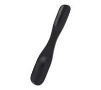 HORIALENCE Double-end Wooden Shoe Horn 25cm with Streamlined Design and Smooth Surface Convenient to Wear Shoes for Seniors and Pregnant Women for Home Use in Black