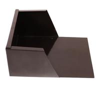 HORIALENCE Downspout Splash Block for Rain Gutter Made of Sturdy Aluminum Alloy with Quick and Efficient Rainwater Collection, Coffee Colour, for Protecting Building Foundations