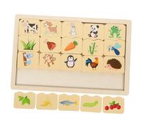 HORIALENCE Educational Wooden Matching Puzzle for Brain Boosting Animal Recognition Game Enhance Memory and Critical Thinking Skills Montessori Learning