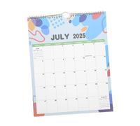 HORIALENCE Elegant Floral Design with Large Writable Date Blocks for Family Planning Home Office Spiral Bound Monthly Planner July to December