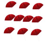 HORIALENCE Fan Shaped Cake Picks Birthday Cake Toppers Red Decorations for Memorable Parties for Valentine Day and Birthday Celebrations