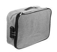 HORIALENCE File Storage Box with Lock Multi Layer Document Organizer Bag and Fireproof Passport Holder Large Capacity File Storage for Home and Office Random Color