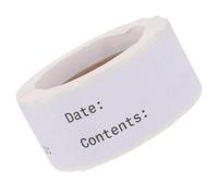 HORIALENCE Food Storage Labels 150pcs White Blank Writable Kitchen Stickers 25×75mm Portable Marking Labels for Fridge and Pantry Organization